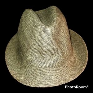 UBi Hat and Accessories  100% Poly Straw Fedora M/L Style#M3428 Brown